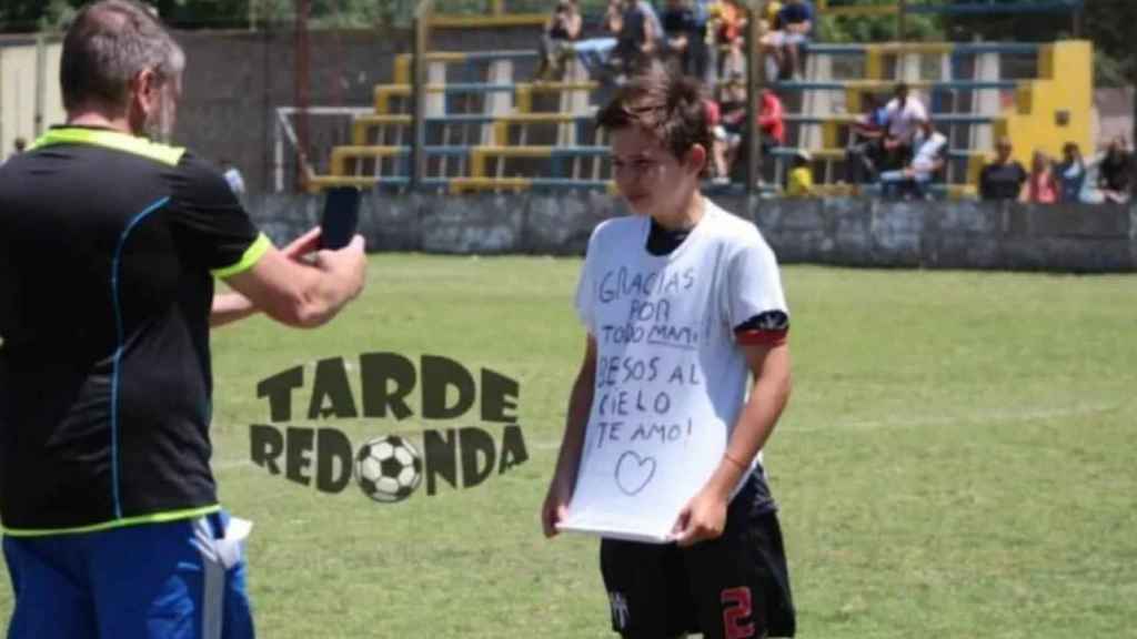 Luca Güerci, el niño de 11 años que le dedicó el gol a su madre recién fallecida /TARDE REDONDA