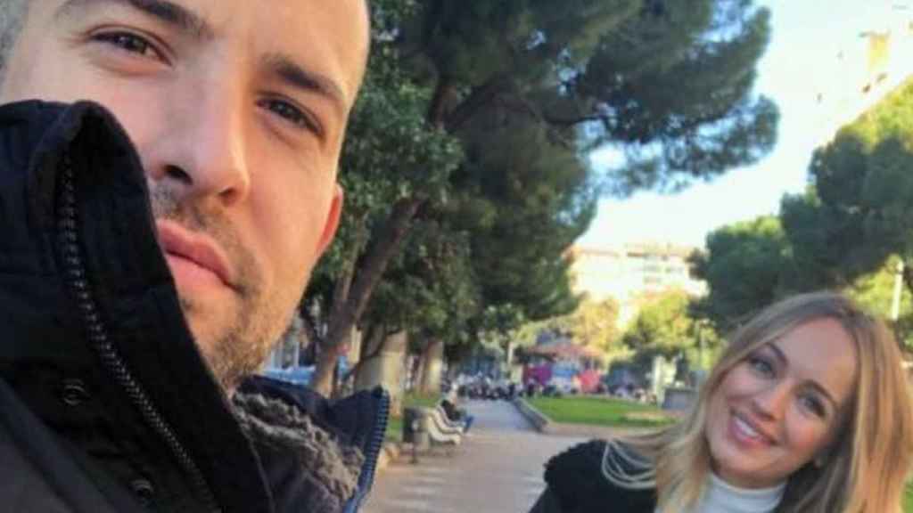 Jordi Alba y Romarey Ventura, selfi en Barcelona / INSTAGRAM