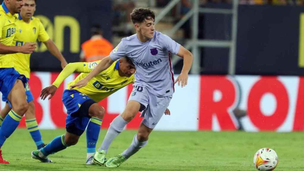 Gavi jugando contra el Cádiz / FC Barcelona