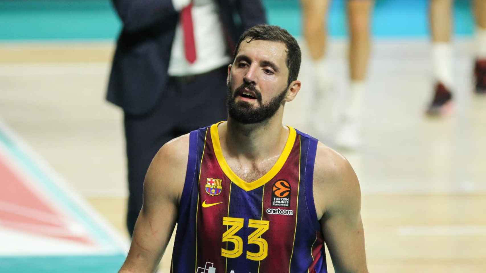 Nikola Mirotic, en un partido con el Barça / EP