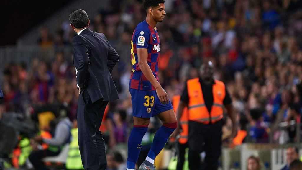 Ronald Araujo tras el partido contra el Sevilla EFE