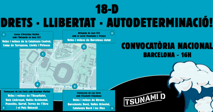 Imagen del Tsunami Democràtic (10-12) / Redes