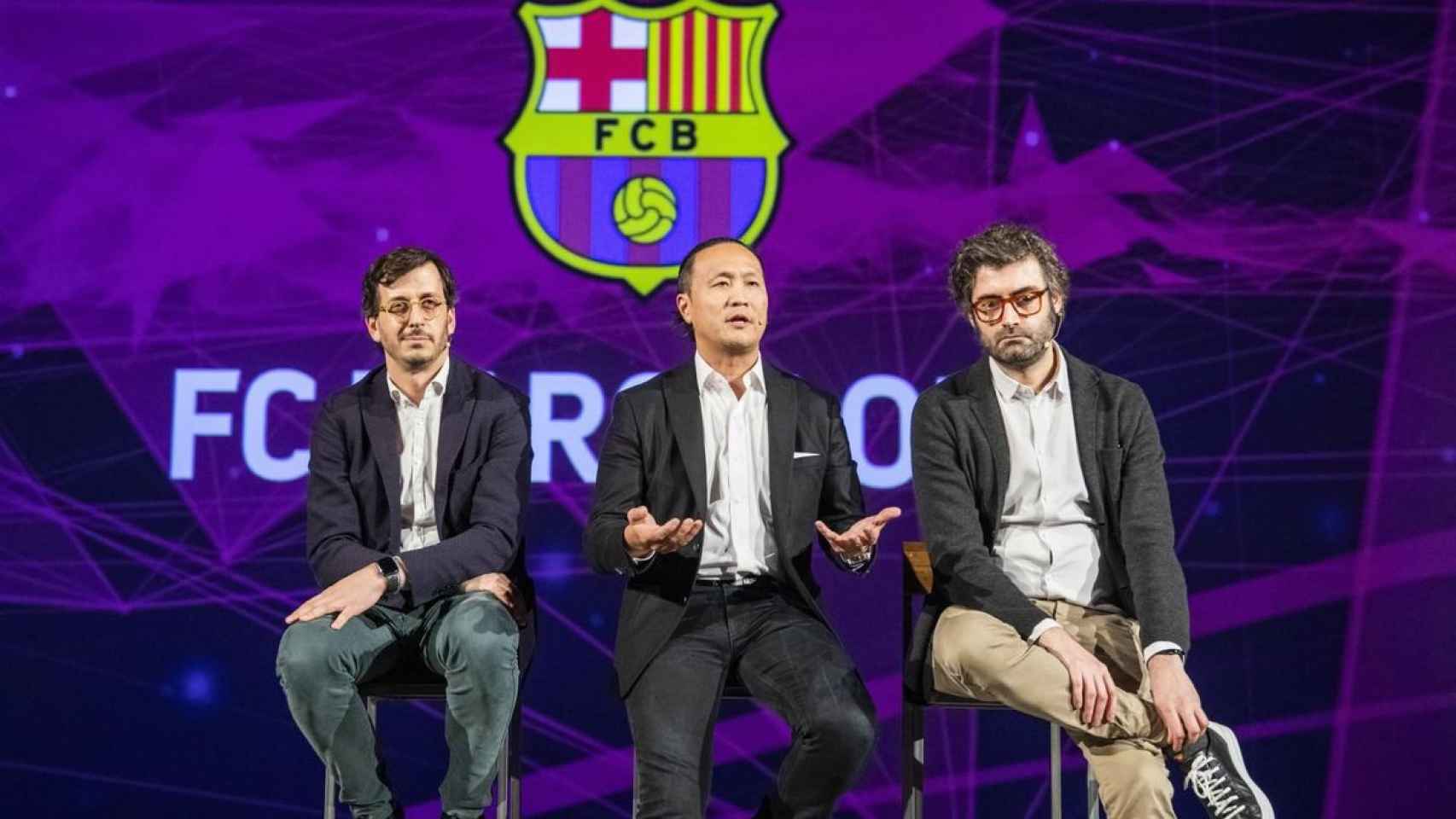 Guillem Graell, Dídac Lee y Enric Llopart presentan Barça Digital Vision