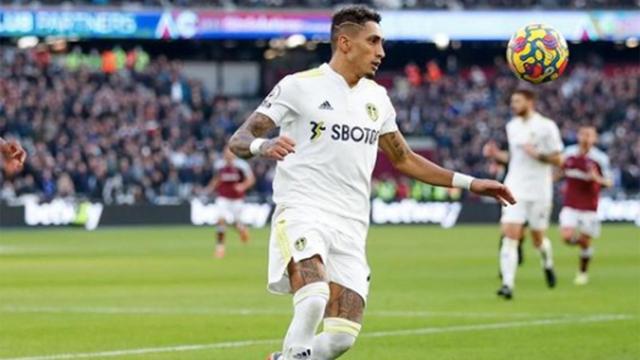 Raphinha, durante un partido con el Leeds United esta temporada   INSTAGRAM