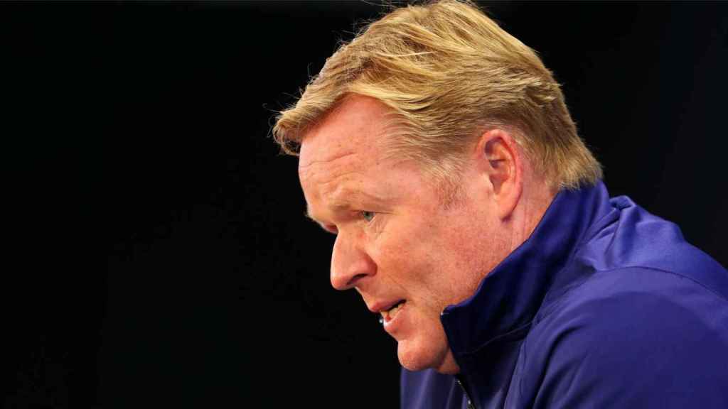 Ronald Koeman, en una rueda de prensa | FCB