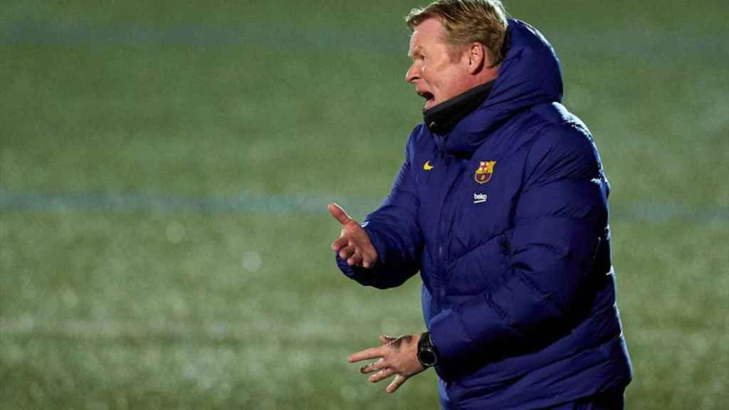 Ronald Koeman contra el Cornellá / EFE