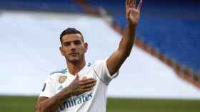 Theo Hernández en el día su presentación con el Real Madrid, ahora juega en el Milan / EFE