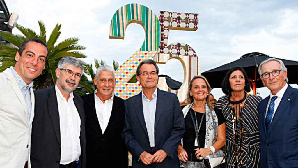 El expresidente Artur Mas, durante la inauguración de la terraza del hotel Claris de Barcelona / CG