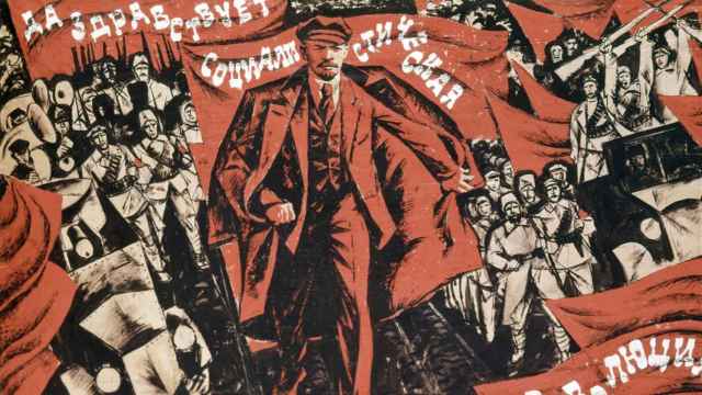 Cartel propagandístico de la Revolución Rusa