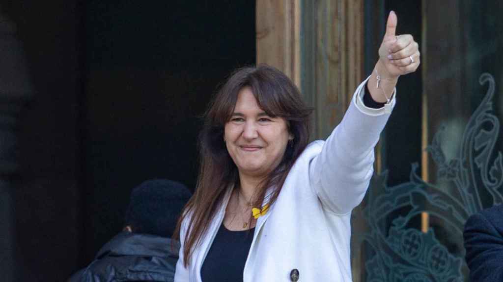 La presidenta de Junts, Laura Borràs, a la entrada del TSJC / KIKE RINCÓN - EUROPA PRESS