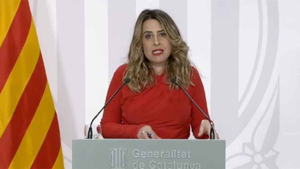 La portavoz del Govern, Patrícia Plaja, que quita importancia a la cifra de empresas que se fueron por el 'procés' / GENCAT