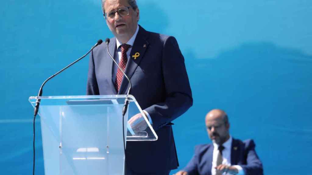 Quim Torra durante su discurso a los nuevos agentes / GOVERN