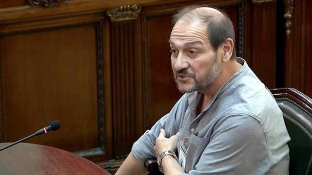 Imagen tomada de la señal institucional de Tribunal Supremo, durante la declaración de Pere Sitjà Rius / EFE