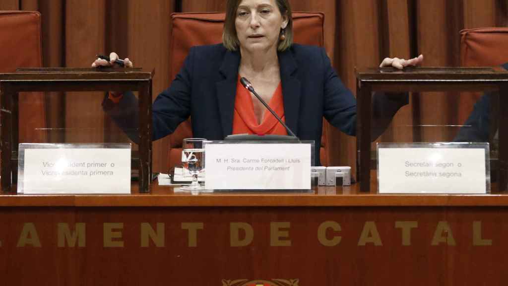 La presidenta de la Diputación Permanente del Parlament, número cuatro de la lista de ERC para el 21D, en una imagen de archivo / EFE