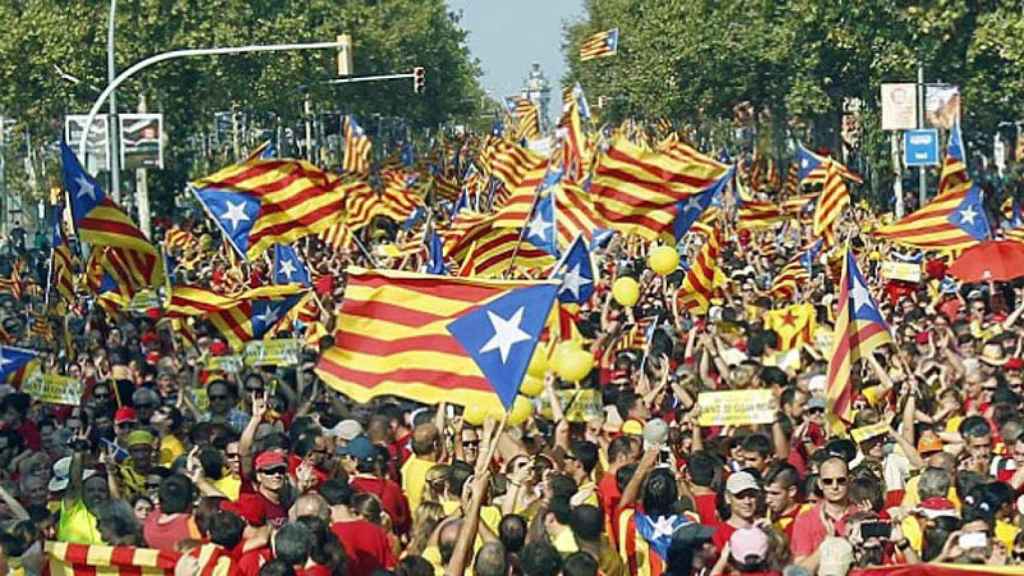 Manifestación independentista de la Diada de 2014