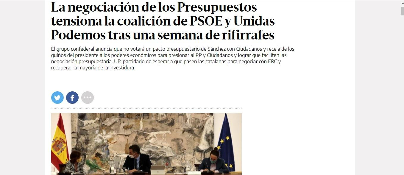 Noticia de 'El Diario' del 29 de agosto