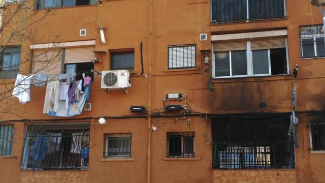 Imagen de archivo de un incendio en el barrio de Sant Roc / EP