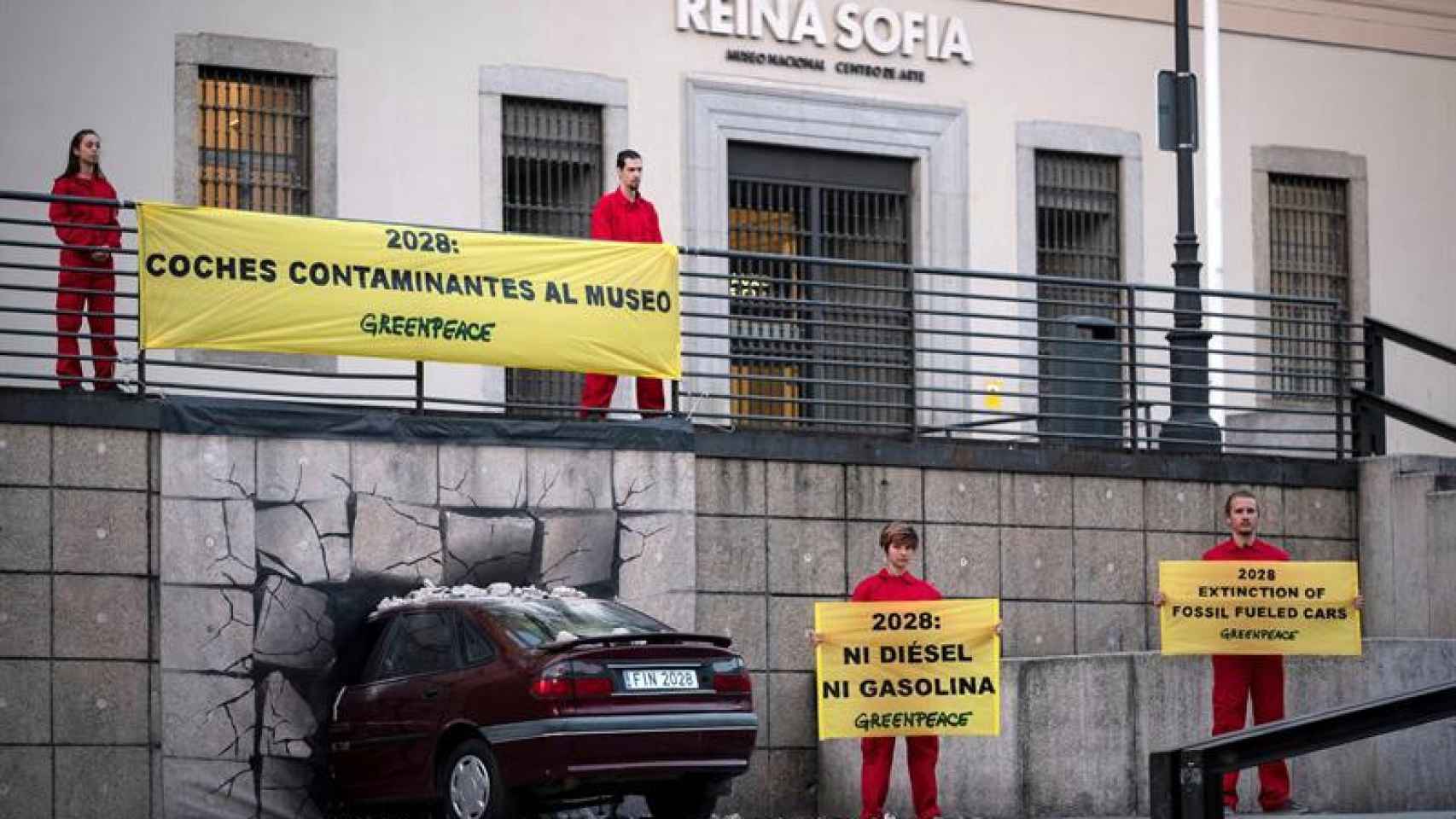 Acción de protesta de la organización ecologista Greenpeace / EFE