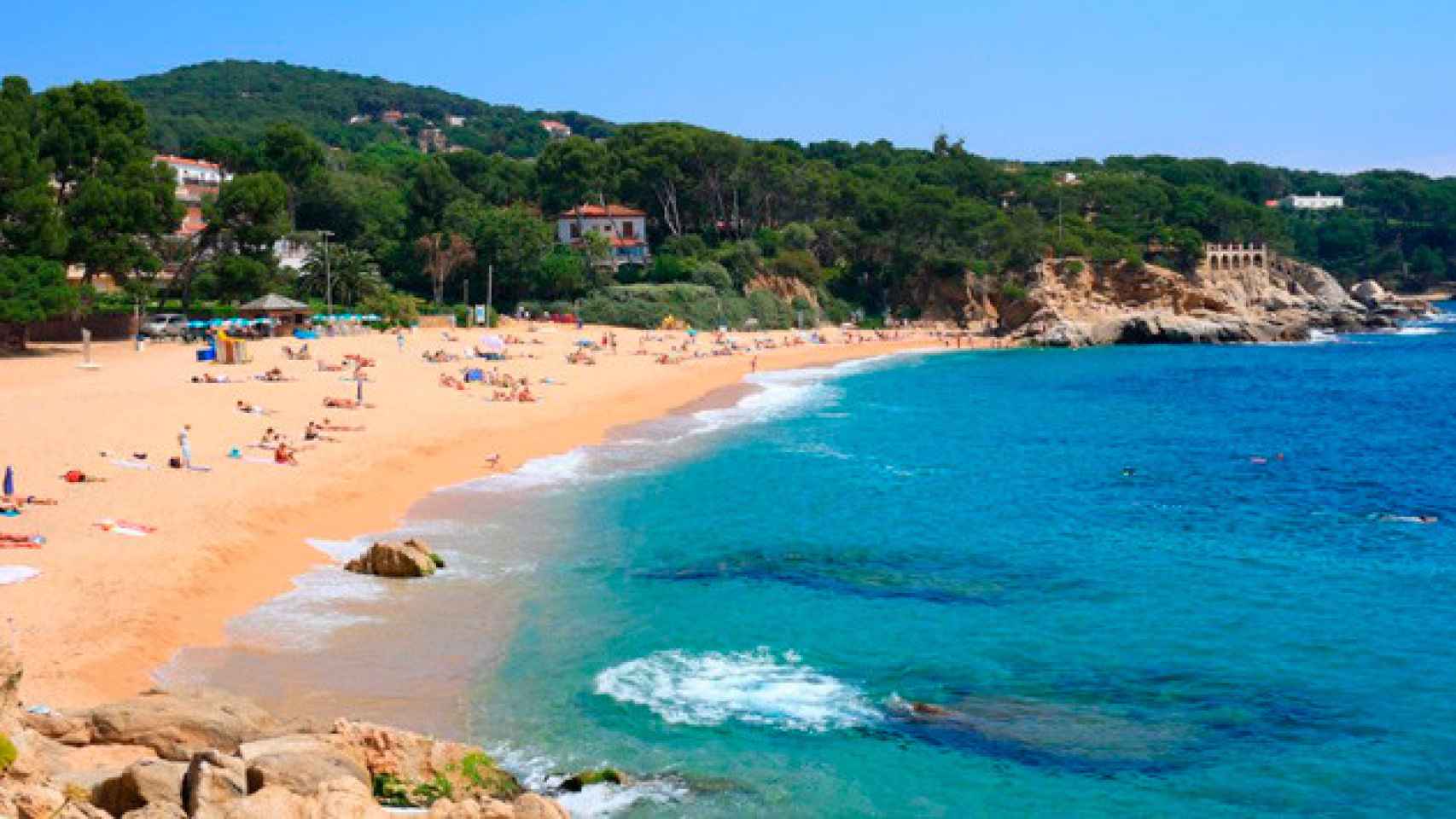 Una de las playas de Platja d'Aro, donde este lunes han fallecido dos personas / CG