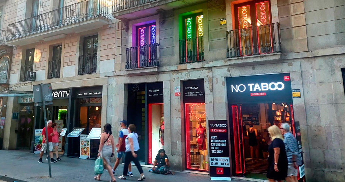 No Taboo, el nuevo sex shop de las Ramblas de Barcelona