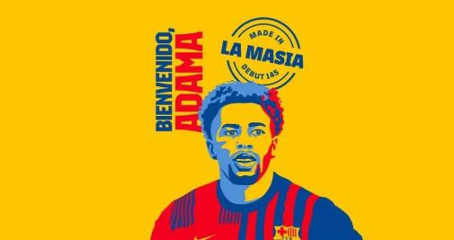 El Barça hace oficial el fichaje de Adama Traoré / FCB