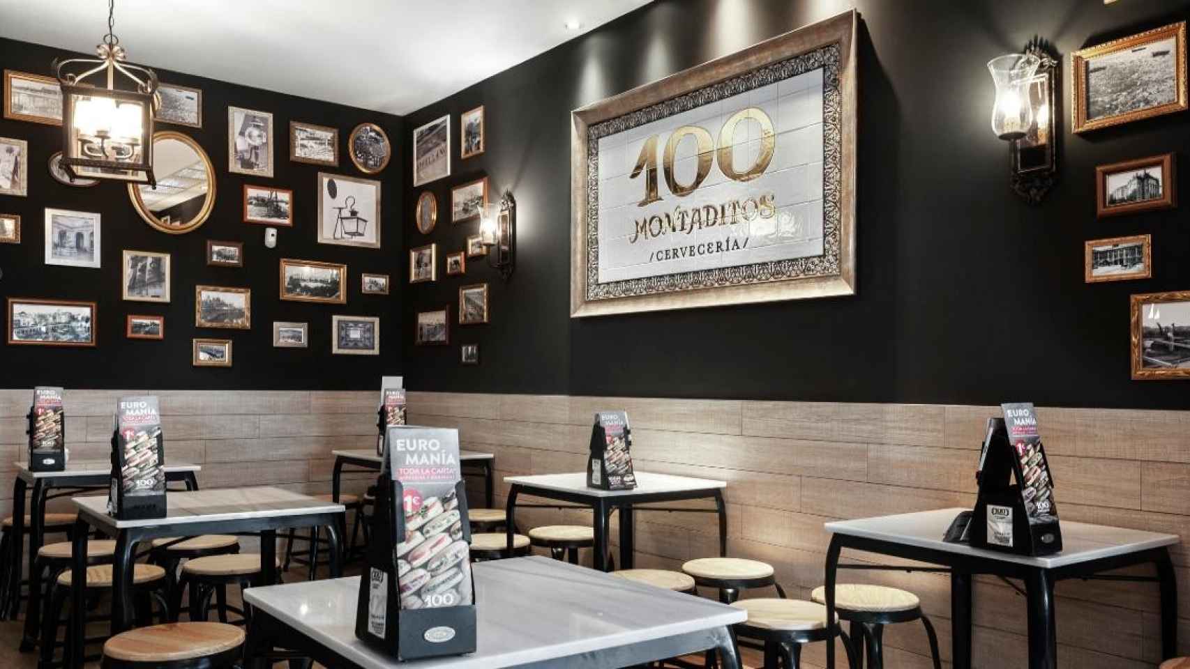 Uno de los restaurantes 100 Montaditos del grupo Restalia en los que se podrá degustar pops veganos con sabor a pollo / EP