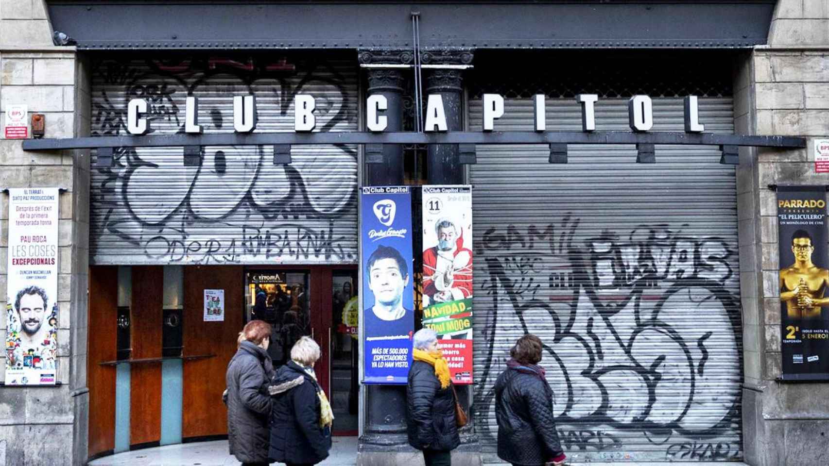 El antiguo teatro Club Capitol de Las Ramblas, que cerró en diciembre de 2019 / CG