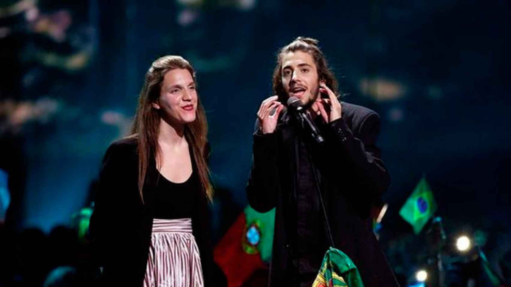 Salvador Sobral, en su actuación en Eurovisión