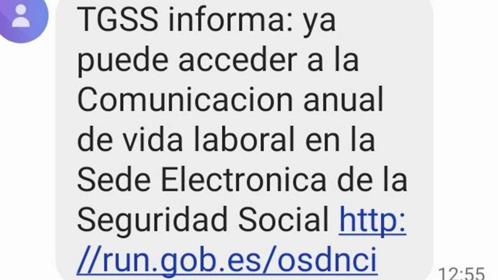 El SMS de la Seguridad Social que levanta las sospechas