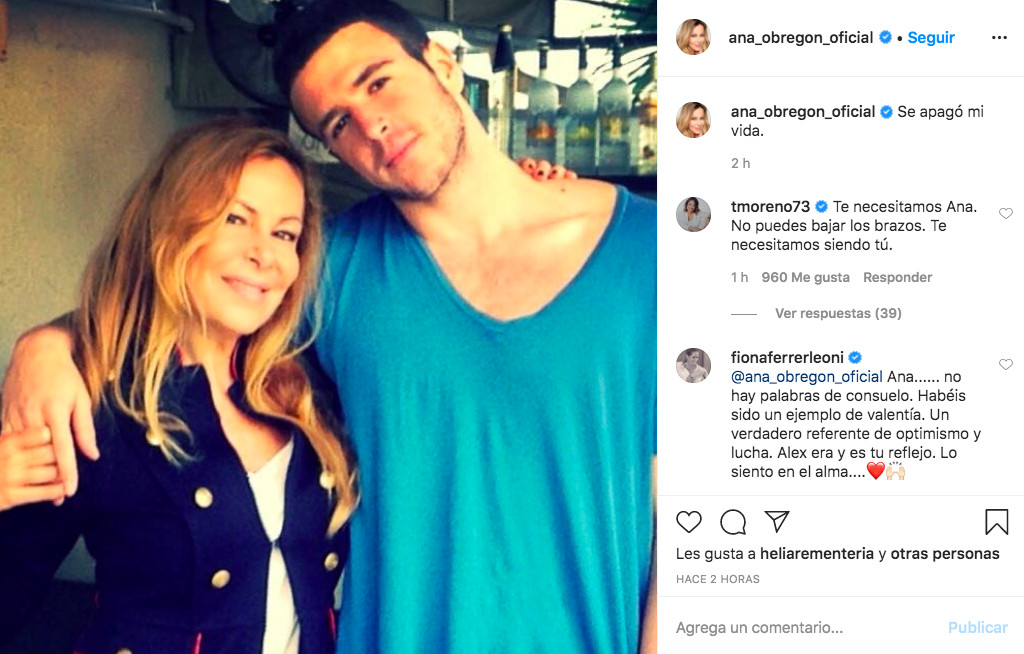 Ana Obregón recuerda a su hijo Aless Lequio en las redes sociales / INSTAGRAM