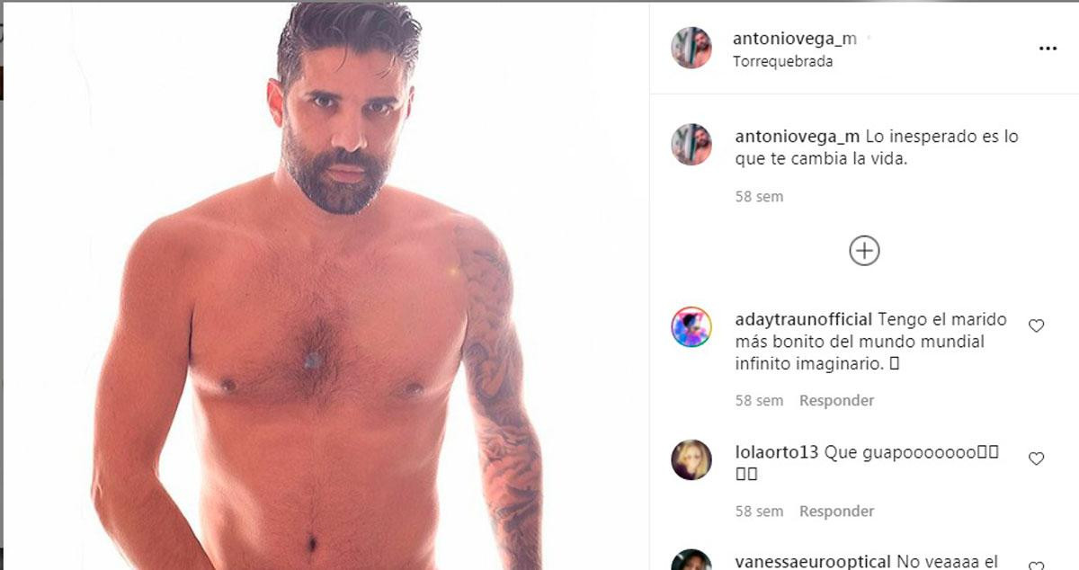 El posado más 'hot' de Antonio Vega /INSTAGRAM