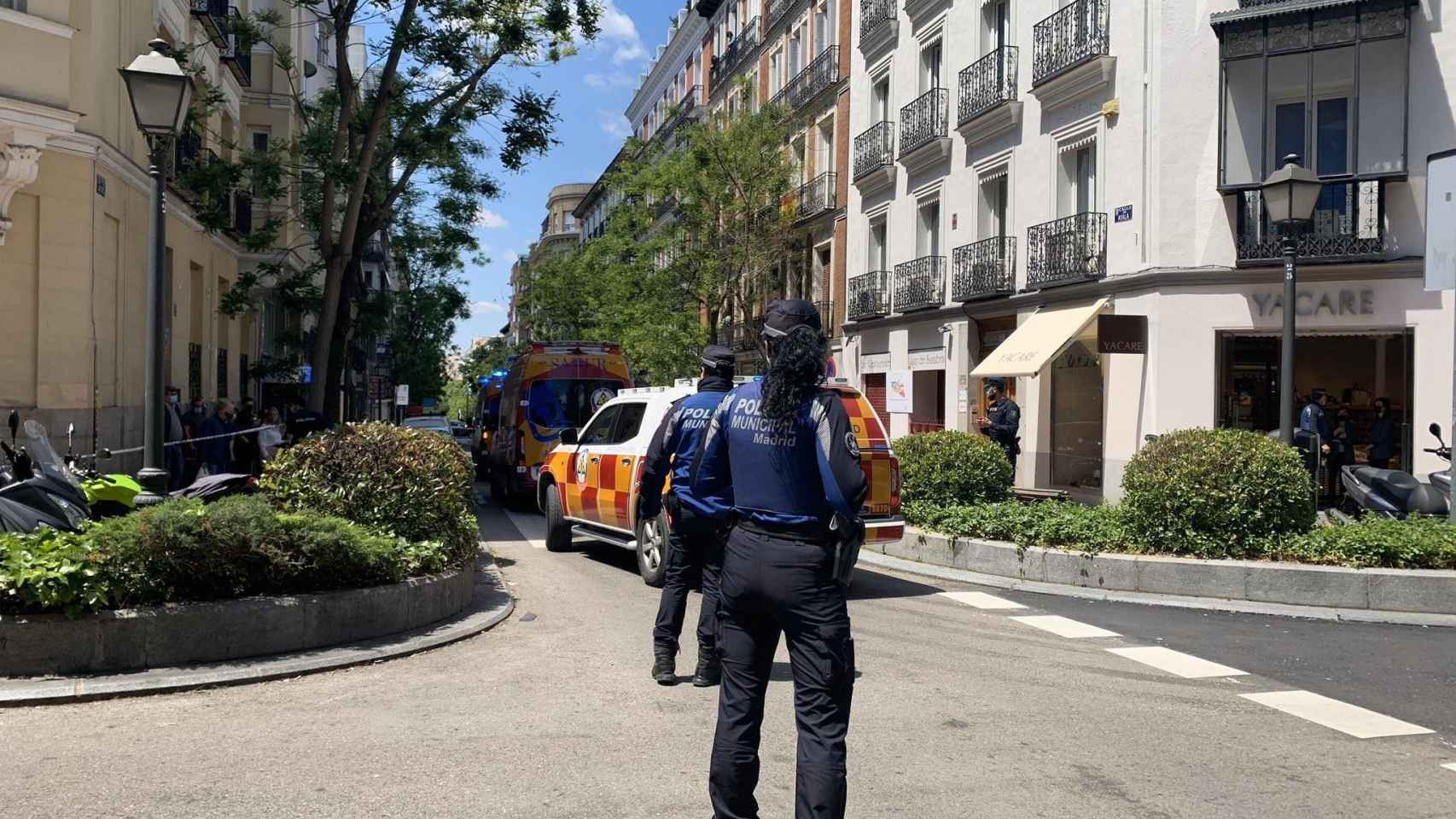 Agentes policiales actúan en un atraco / EP