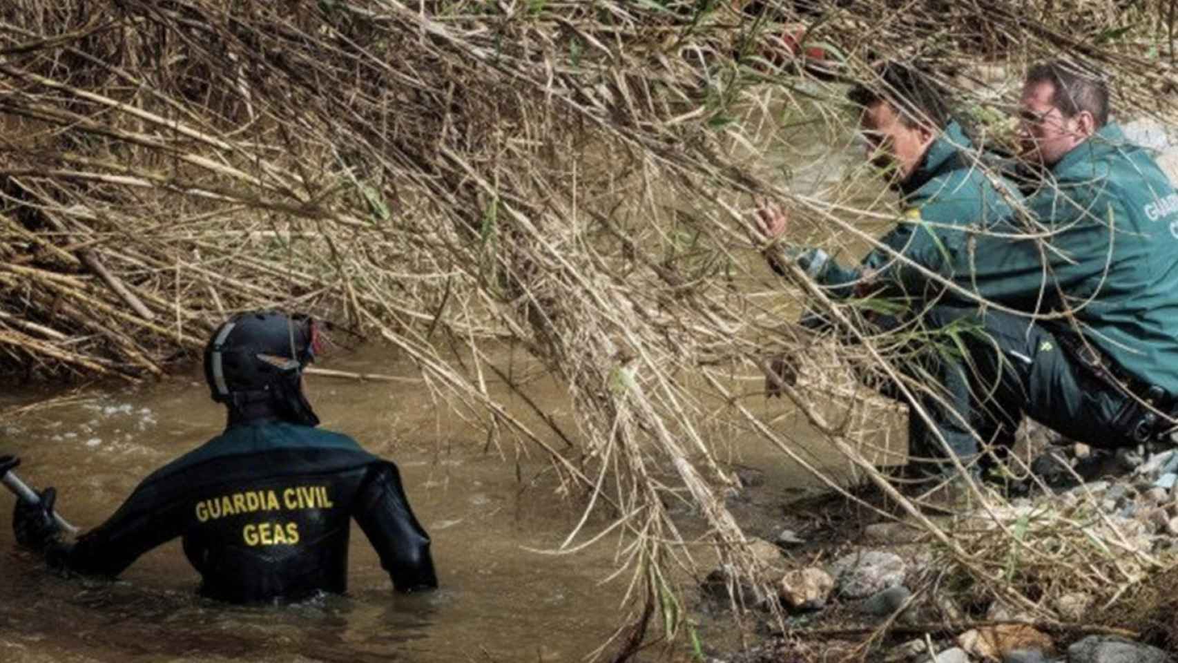 Una foto del equipo de GEAS de la Guardia Civil