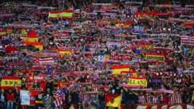 Una foto del Frente Atlético, ultras del Atlético de Madrid