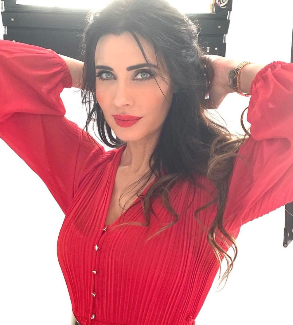 Pilar Rubio en un rodaje