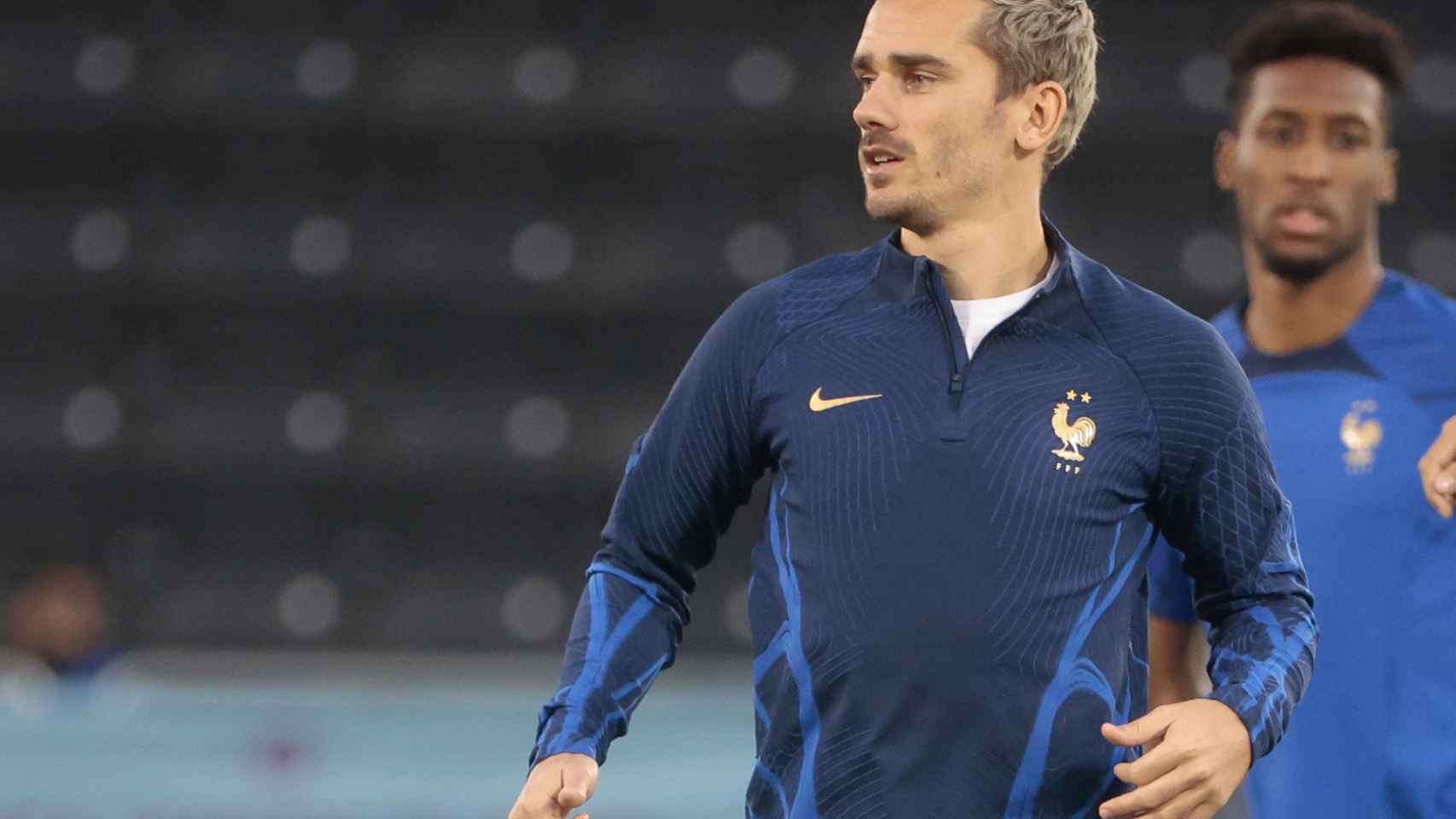 Antoine Griezmann, durante un entrenamiento con la selección de Francia / EFE