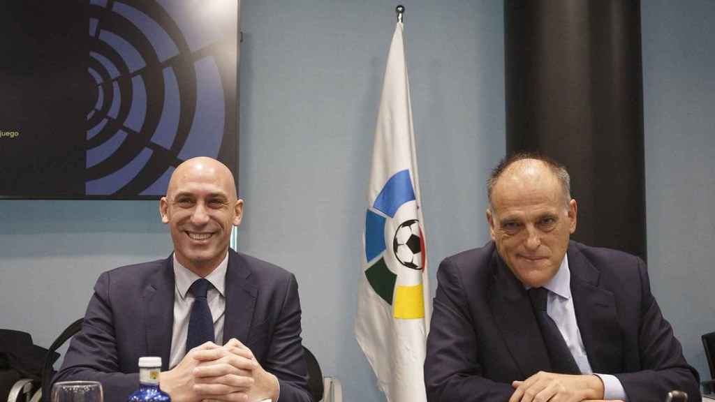 Una foto de Luis Rubiales y Javier Tebas