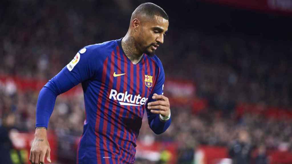 Boateng, en un partido con el Barça | EFE