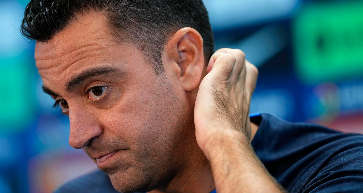 El técnico del Barça, Xavi Hernández, tras el partido contra el Celta / EFE