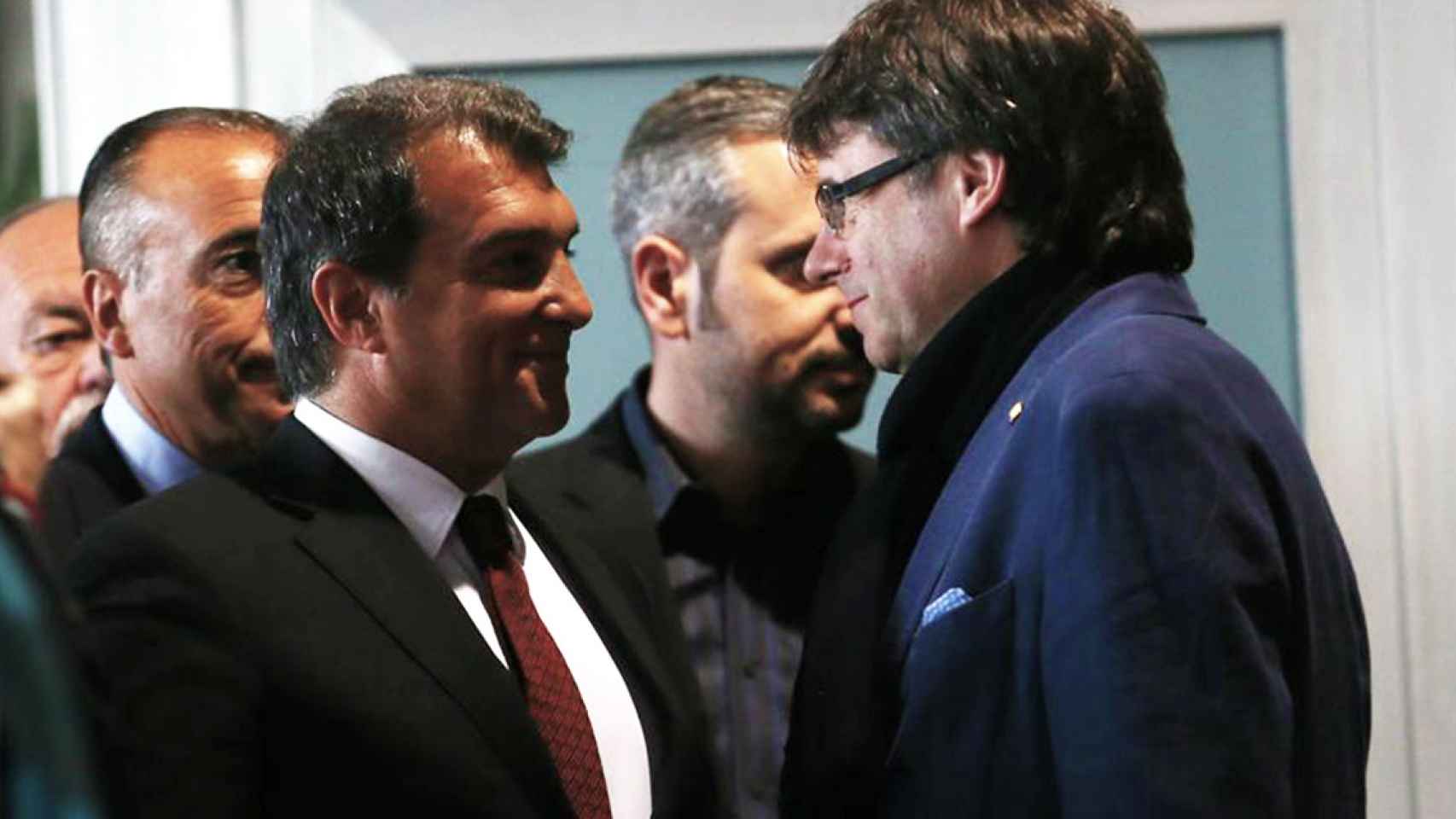 Joan Laporta y Carles Puigdemont en una imagen de archivo