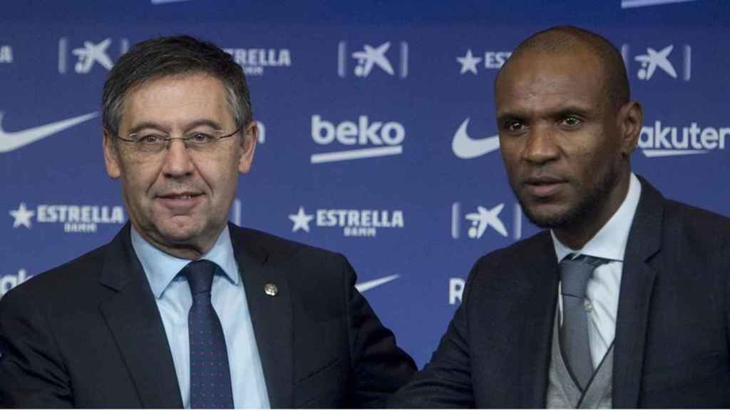 Bartomeu y Eric Abidal en una imagen de archivo / EFE