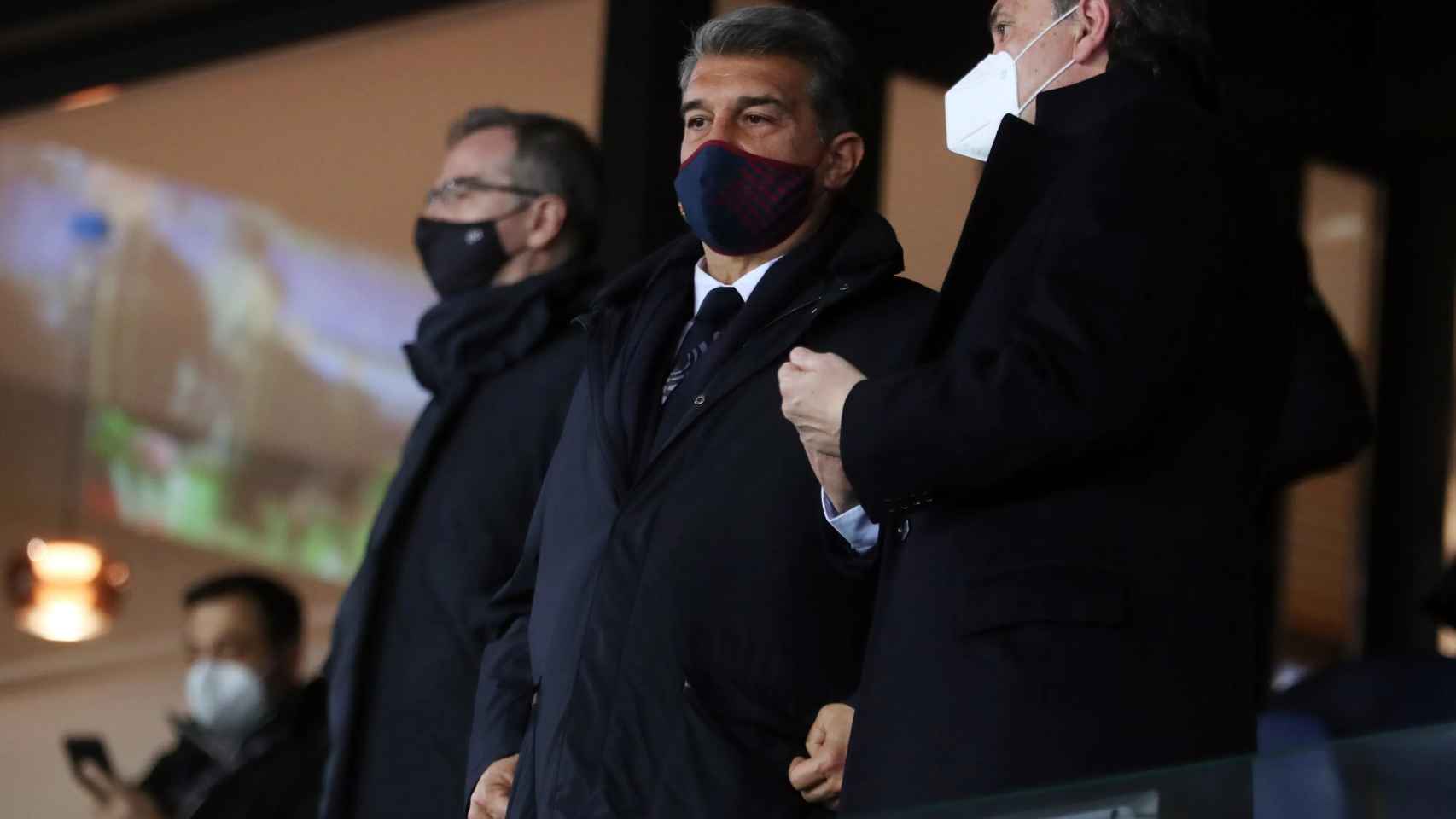 Joan Laporta en el palco de Anoeta / FC Barcelona