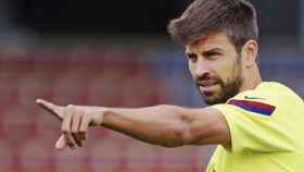 Gerard Piqué, en un entrenamiento | FCB