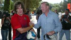 Puyol y Koeman en una imagen de archivo / EFE