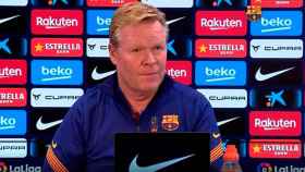 Ronald Koeman en una rueda de prensa en la Ciutat Esportiva / FCB