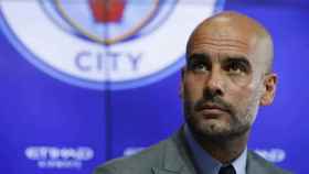 Guardiola, en un acto del Manchester City | EFE