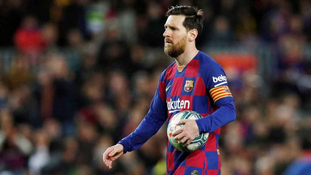 Messi, en una imagen de archivo con el Barça / EFE