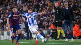 Jordi Alba con Portu / EFE