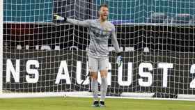 Neto Murara jugando contra el Nápoles en Miami / FC Barcelona