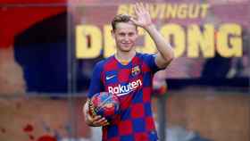 De Jong en su presentación como jugador del Barça / EFE